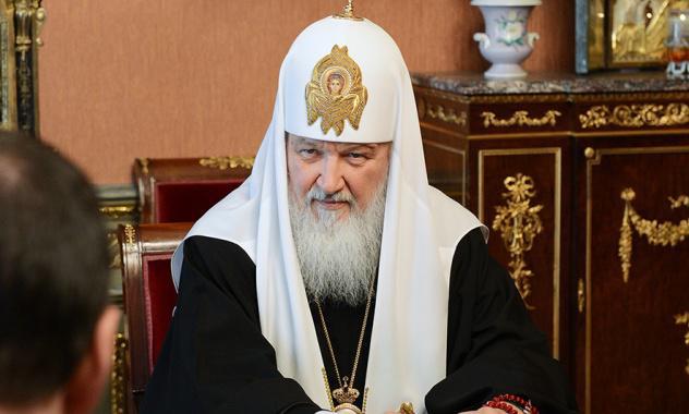 Patriarch Kirill van het Russisch-orthodoxe patriarchaat van Moskou 