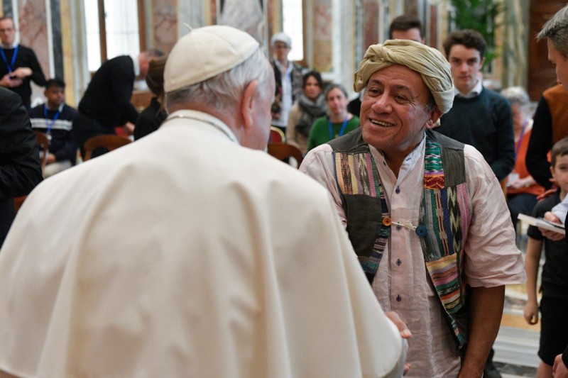 Franciscus ontving een delegatie van 'Diaconie de la beauté