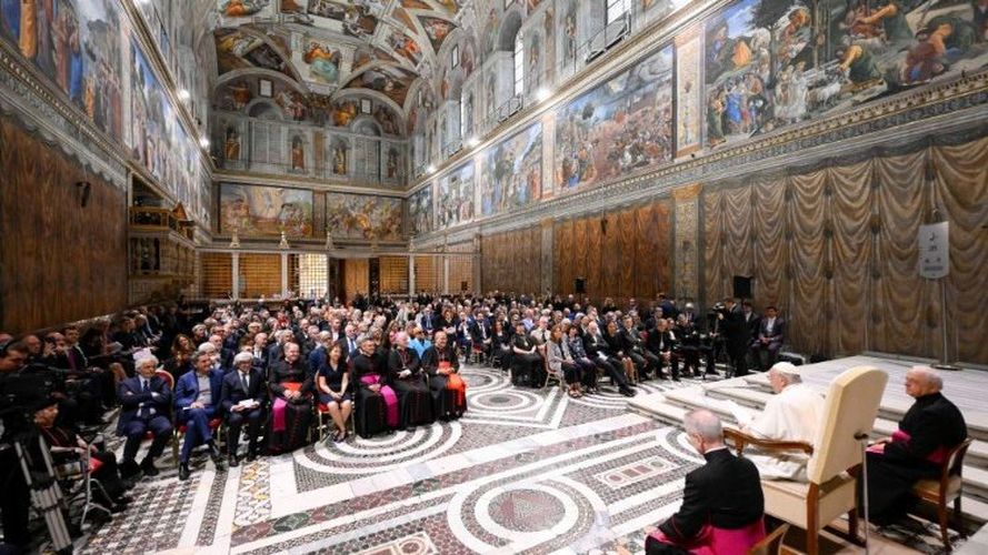 Franciscus had een ontmoeting met 200 kunstenaars