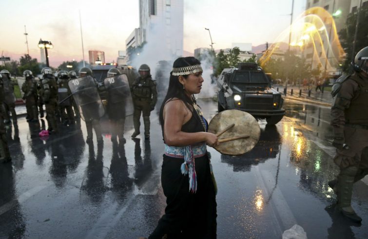 Protest van de Mapuche in Chili