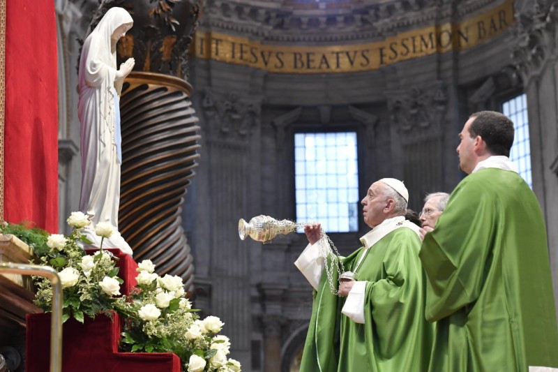 Paus Franciscus erkende vanmorgen de universele betekenis van de Maagd van de Armen van Banneux voor de wereldkerk