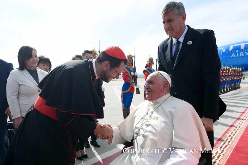 Kerkleiders verwelkomen paus Franciscus