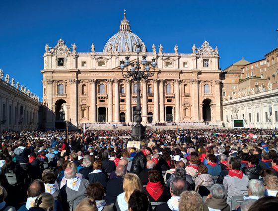 Een vorige ministrantenbedevaart in Rome