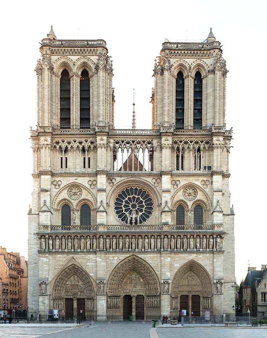 De Notre-Dame van Parijs voor de verwoestende brand van 15 april 2019