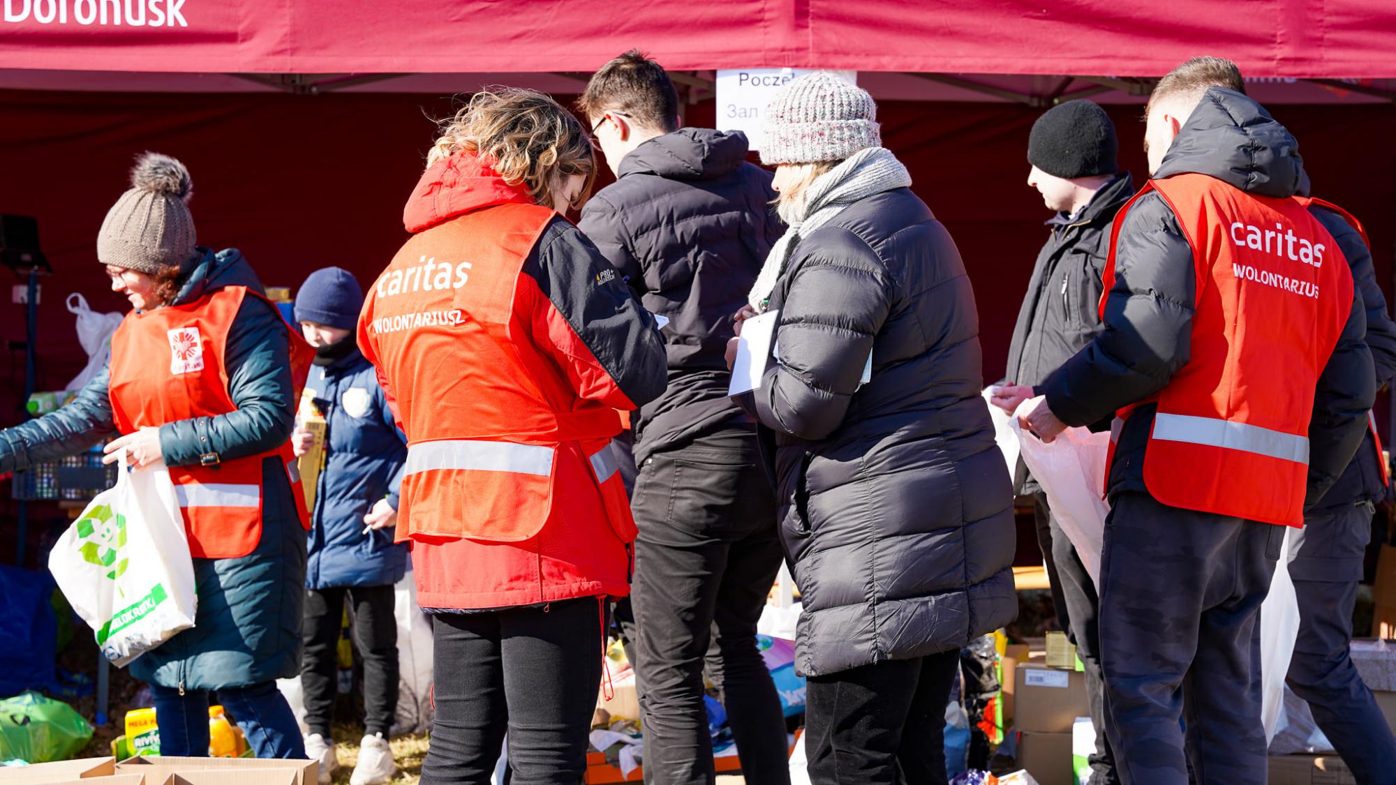 Caritas Polen helpt de vluchtelingen uit Oekraïne