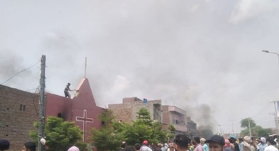 Aanval tegen een kerk in Jaranwala