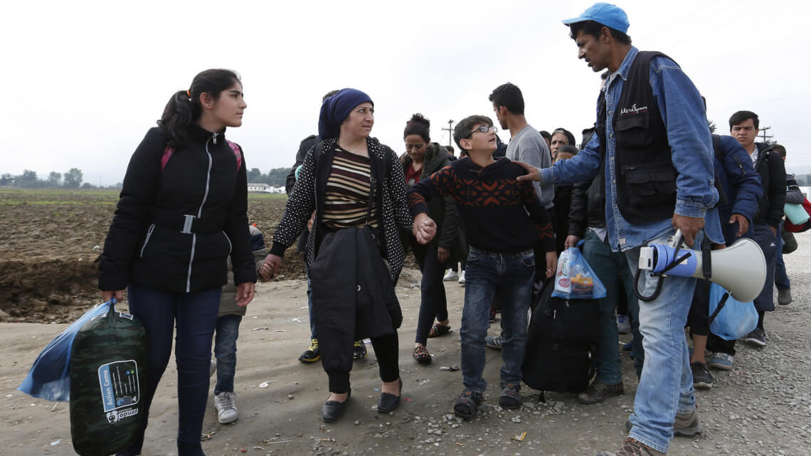 Caritas verstrekt hulp voor vluchtelingen