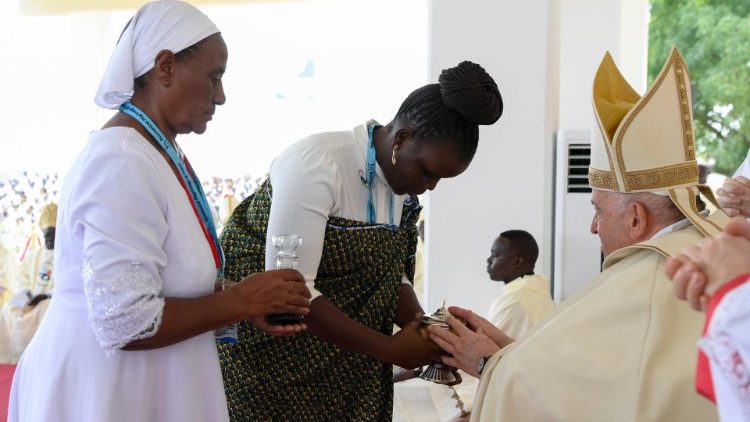 Paus Franciscus in Juba