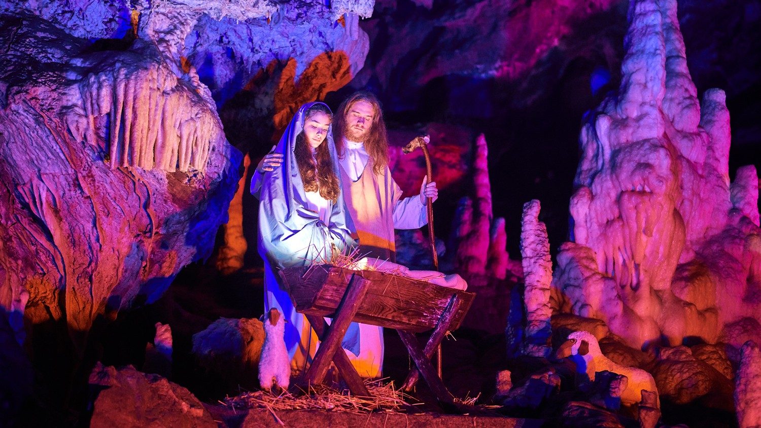 Jezus en Maria in de grotten van Postojna