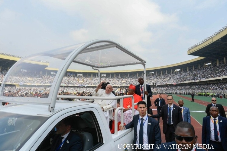 Paus Franciscus in DR Congo