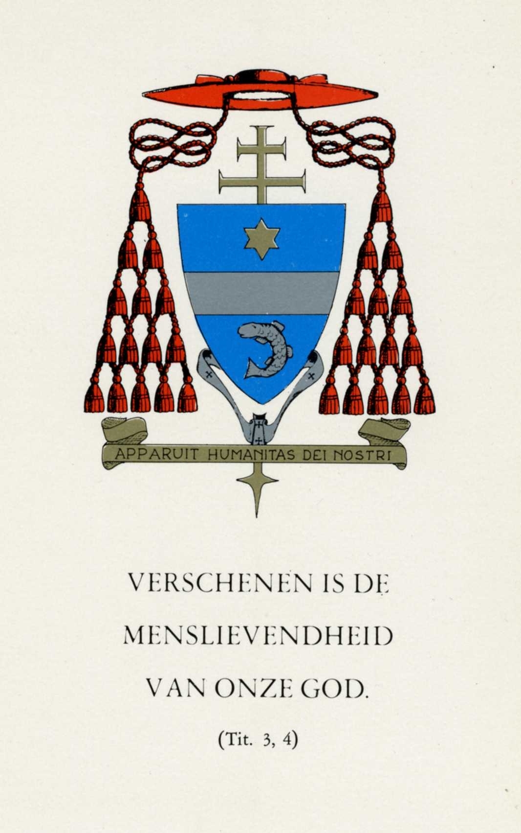 Het wapenschild van kardinaal Godfried Danneels