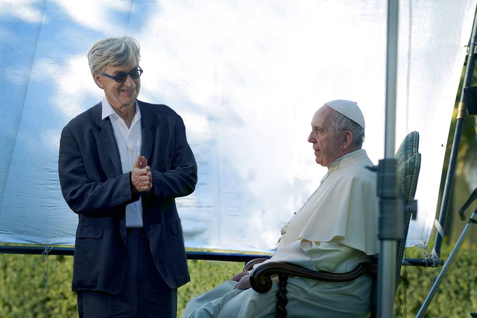 Wim Wenders bij paus Franciscus